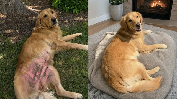 Her belly rash has finally cleared.